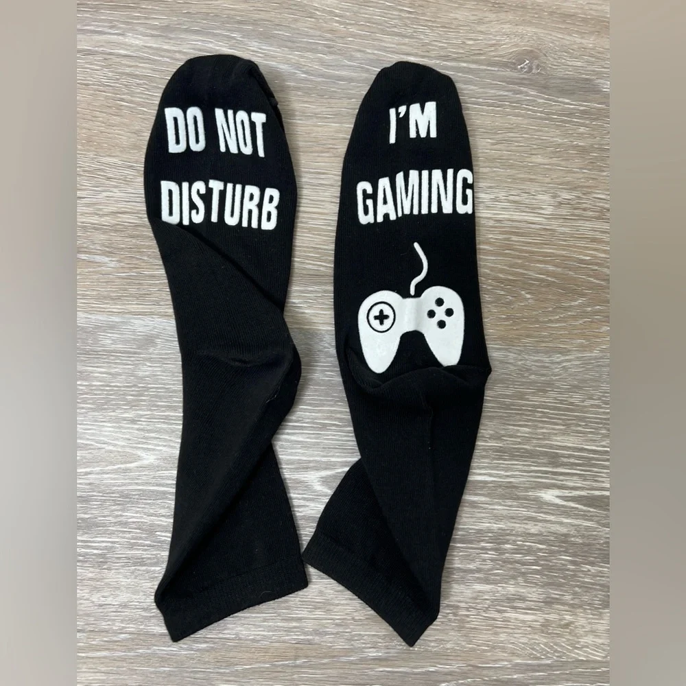 Brand New-“Do Not Disturb-I’m Gaming” Socks